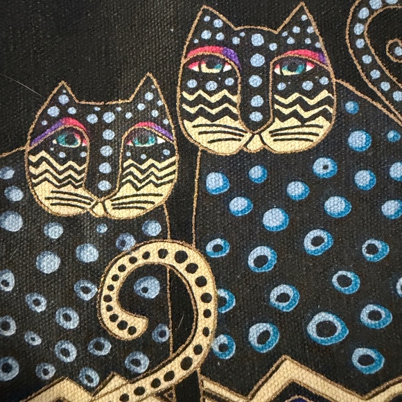 NWT Laurel Burch Crossbody Bag Two Cats Beads - Picture 4 of 13